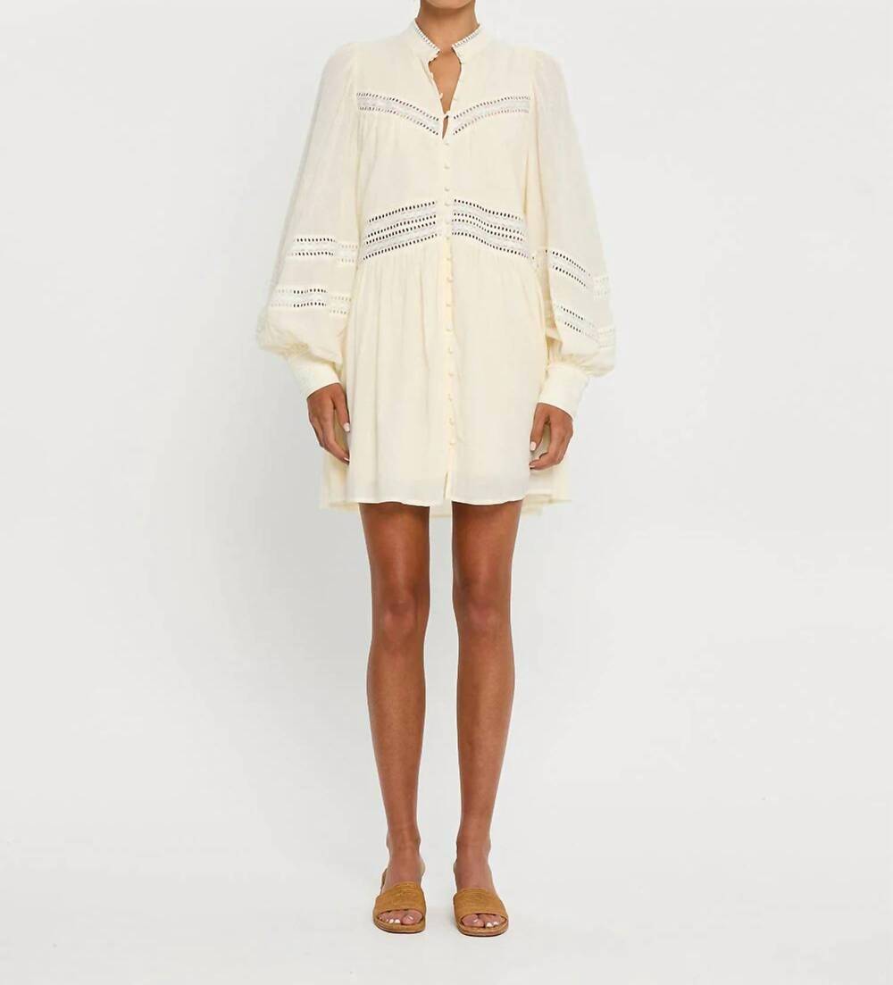 NEW KIVARI tana mini dress in ivory